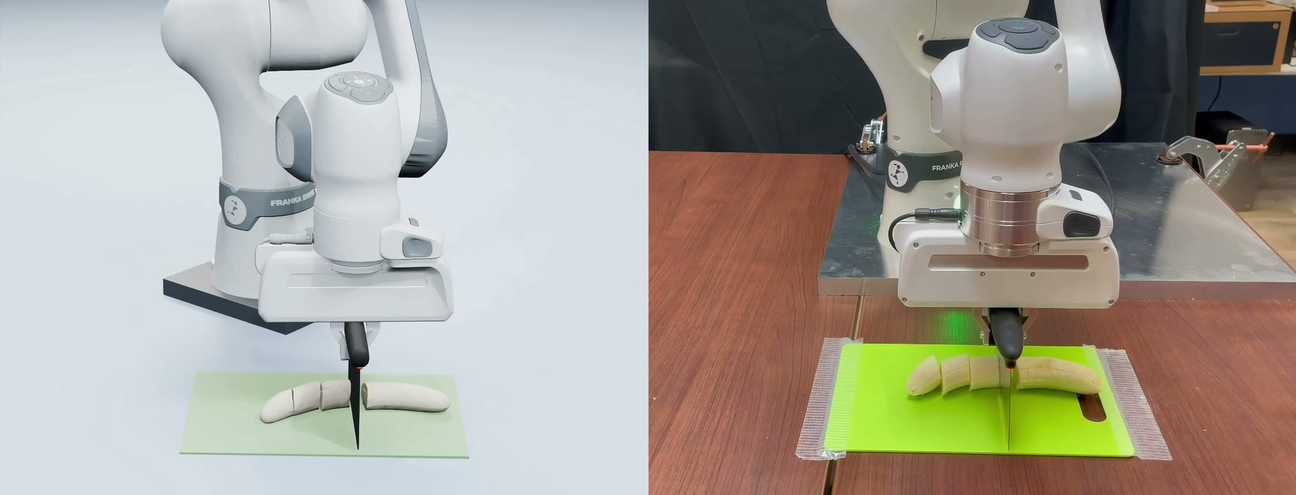 Cutting, sim to real